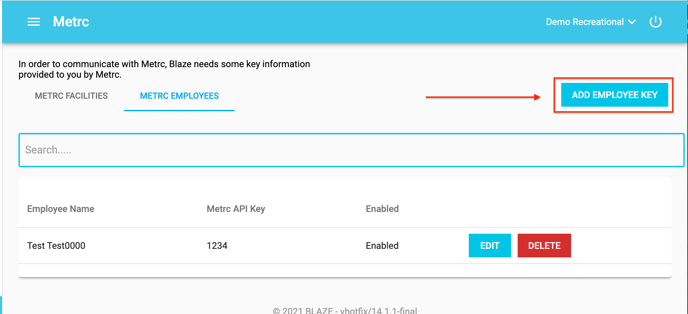 Add Employee Metrc API Key 4-1