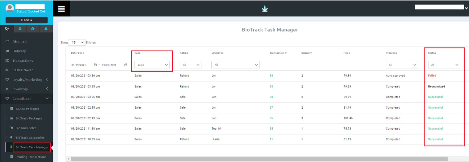 Retail | BioTrack Patient and Adult-Use Sales