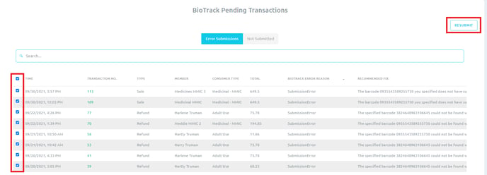 BioTrack Pending Transactions 2