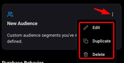 Edit Audiences