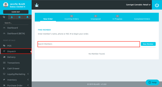 How to Create a New Order from Dispatch 1