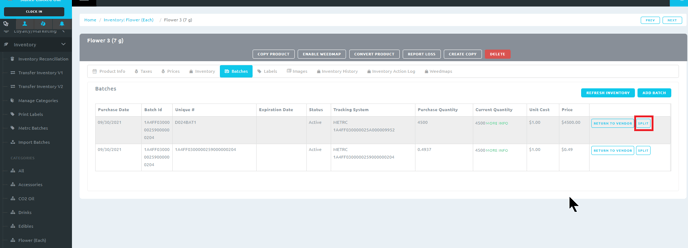 How to Split a Metrc Batch 4