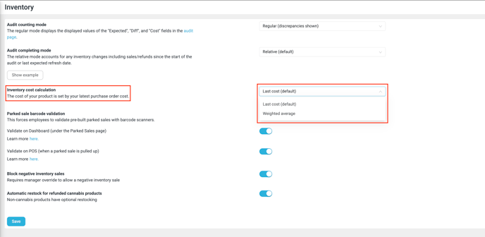 Settings > Inventory Better