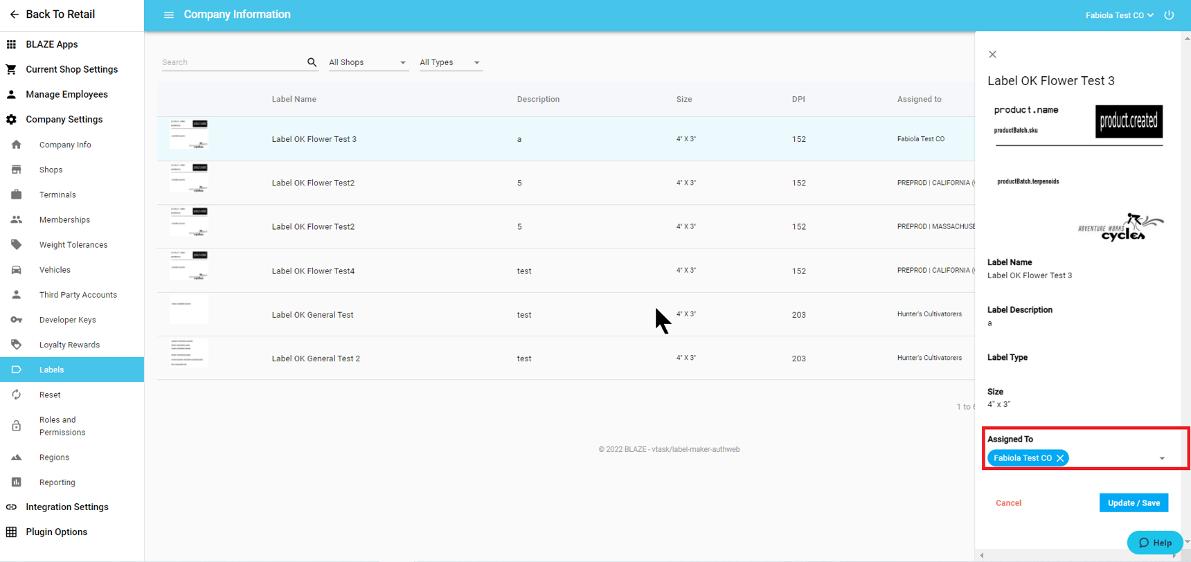 Retail | Set Up and Printing Exit Labels