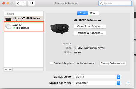 Printing Labels Using a Zebra Printer via USB (Mac) 8