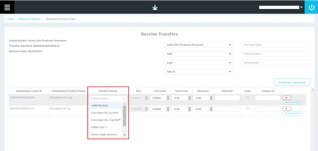 Receiving Compliance Transfers JSON file for Washington (WA) 5