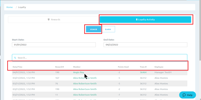 loyaltyactivityusage