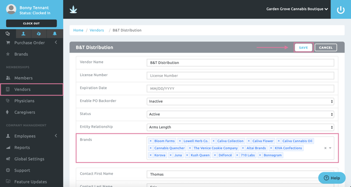 tag vendor brands and save